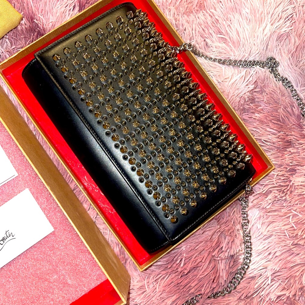 Christian Louboutin Paloma Spiked Clutch Bag